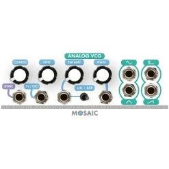 Cheapest ⭐ Mosaic Analog VCO 1U Eurorack Module - White ✨