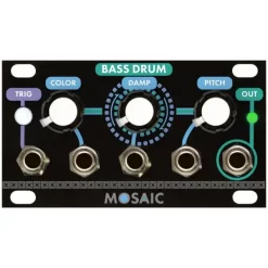Flash Sale ⭐ Mosaic Bass Drum 1U Eurorack Module - Black ????