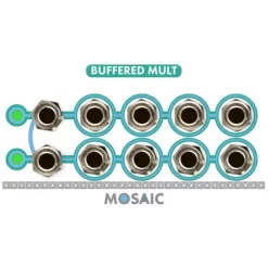 Cheapest ???? Mosaic Buffered Signal Multiplier 1U Eurorack Module - White ????