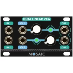 Best Sale ???? Mosaic Dual Linear VCA 1U Eurorack Module - Black ????