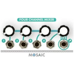 Budget ???? Mosaic Four Channel Mixer 1U Eurorack Module - White ????