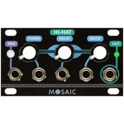 Hot Sale ???? Mosaic Hi-Hat 1U Eurorack Module - Black ????