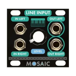 Buy ???? Mosaic Line Input 1U Eurorack Module - Black ⌛