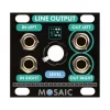 Cheapest ???? Mosaic Line Output 1U Eurorack Module - Black ✔️