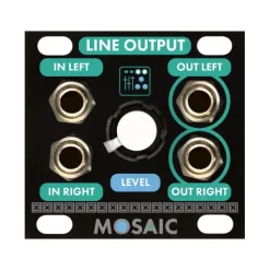 Cheapest ???? Mosaic Line Output 1U Eurorack Module - Black ✔️